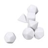14pcs Blank Dice DIY Board Multi Shape Polyhedral Puzzle Blank Dice Set for Board Game Number Teaching