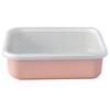 Shallow Rectangular Container, Large, 1.35L, Ash Pink, Freezer-Safe (-20°C), Oven-Safe, Cotton, CTN-L AP