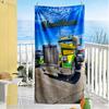 Peterbilt Heavy Trucks Personalized Text Beach Towel Soft Durable Quick-Dry Perfect for Traveling Yoga Camping and Swimming