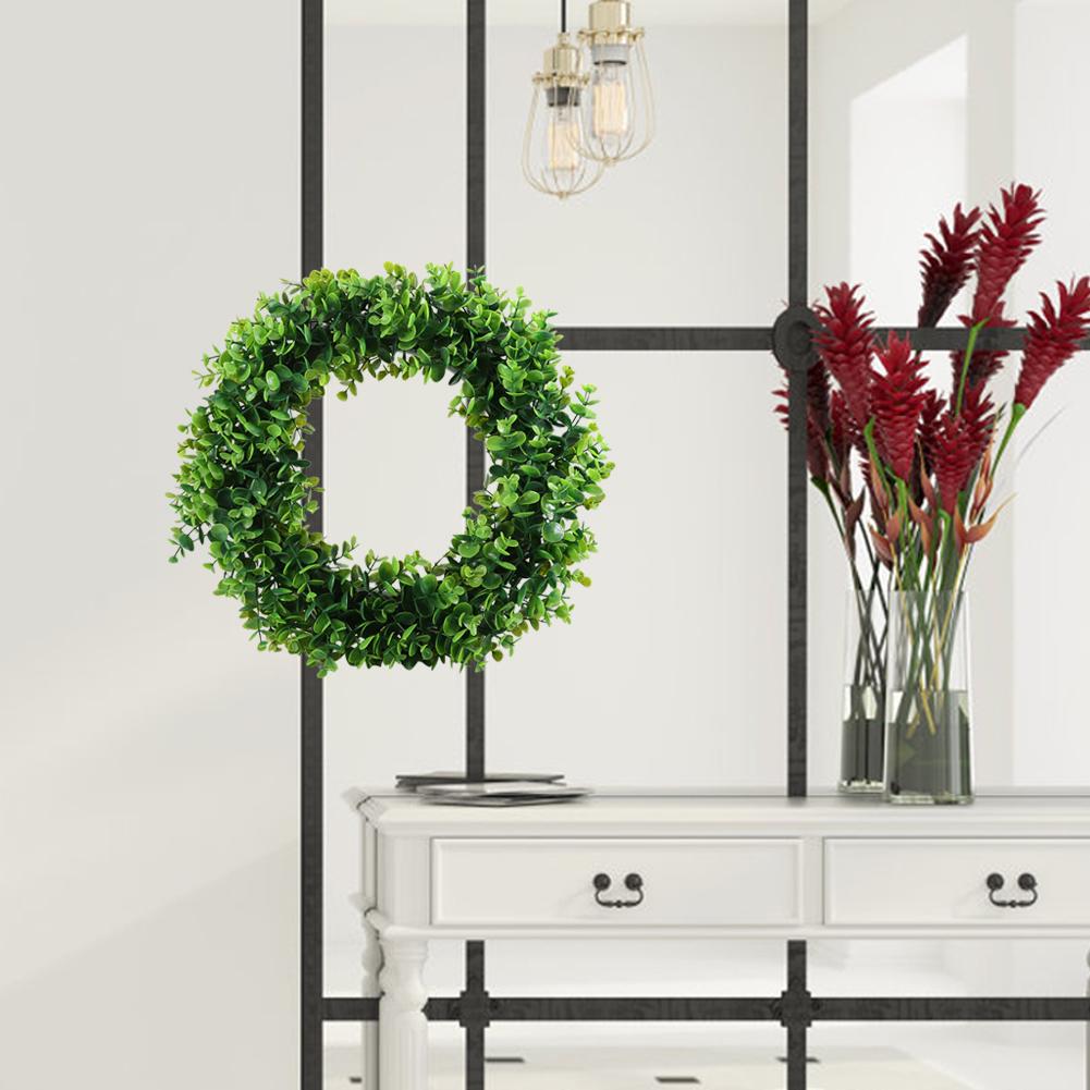 40cm Door Hanging Wall Window Flower Green Leaf Wreath Home Wedding Party Decor