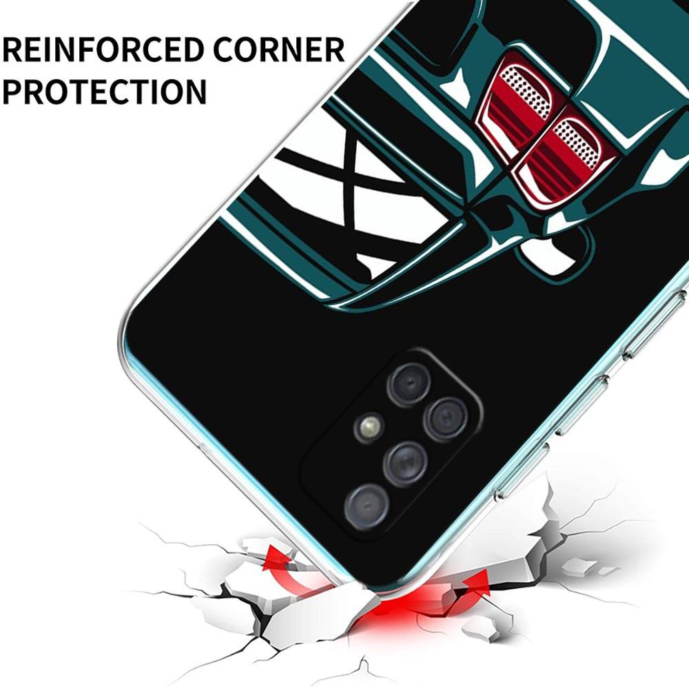 Прозрачный чехол для телефона Samsung Galaxy A13 A51 A71 A21S A12 A11 A31 A52 A41 A23 A53 A73 A32 5G A03S Мягкий чехол Япония JDM спортивный автомобиль