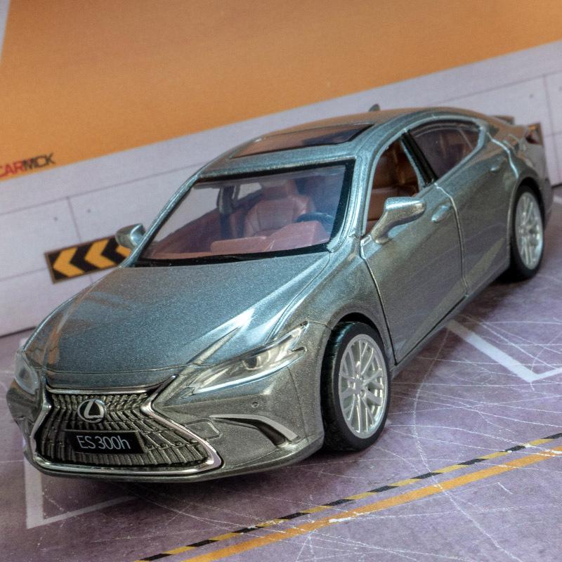 Масштаб 1/35 Lexus ES300h, модель автомобиля, литой игрушечный автомобиль из сплава, коллекция, подарок для детей, серый цвет