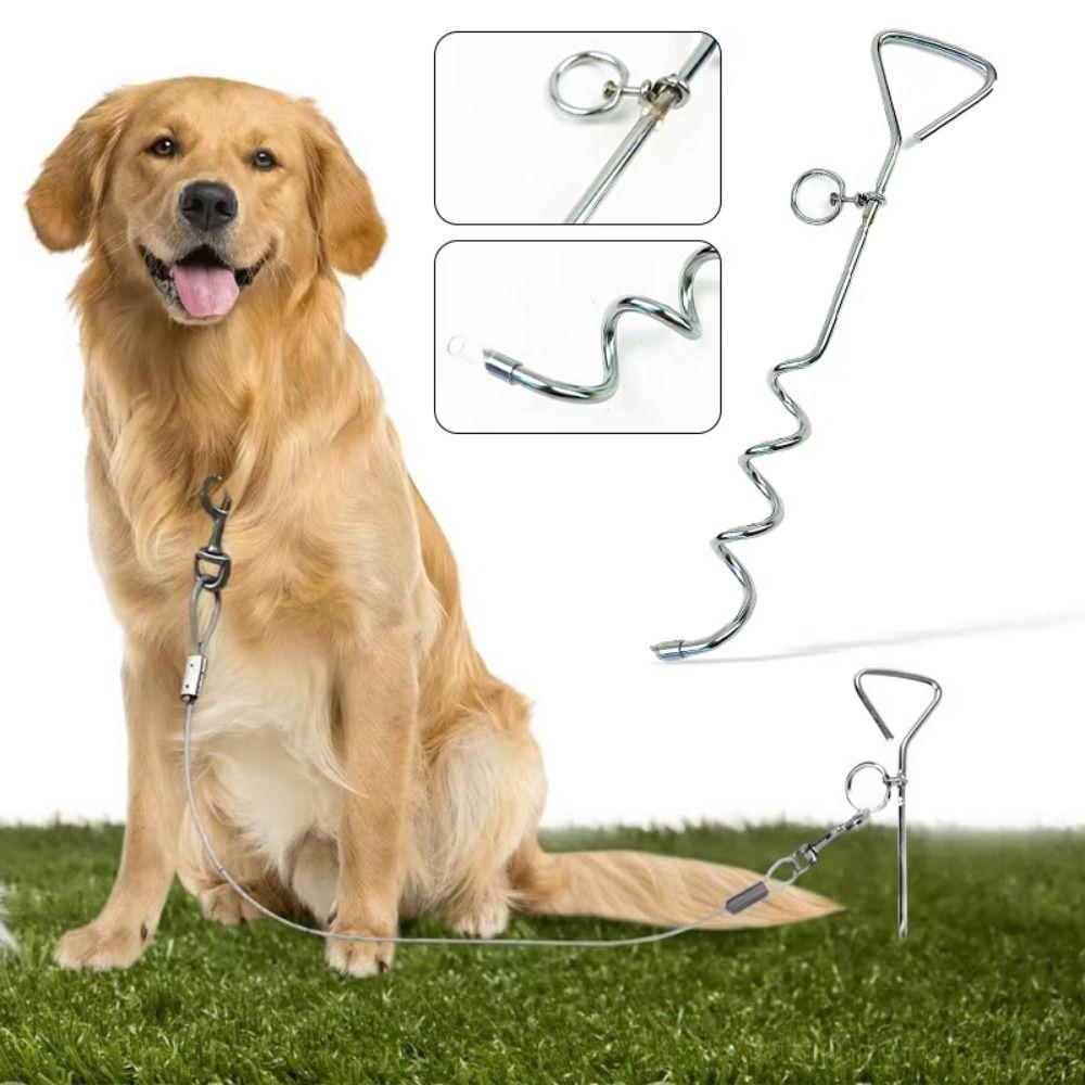 Rust-Proof Dog Ground Anchor Reinforced Dog Tether Stake Ground Spike Dog Stake Beach