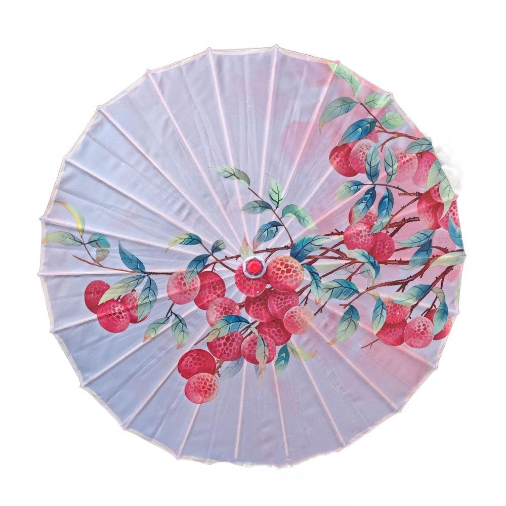 Waterproof Silk Cloth Women Umbrella Rain Proof Costume Parasol Flower Oil Paper Umbrella Party