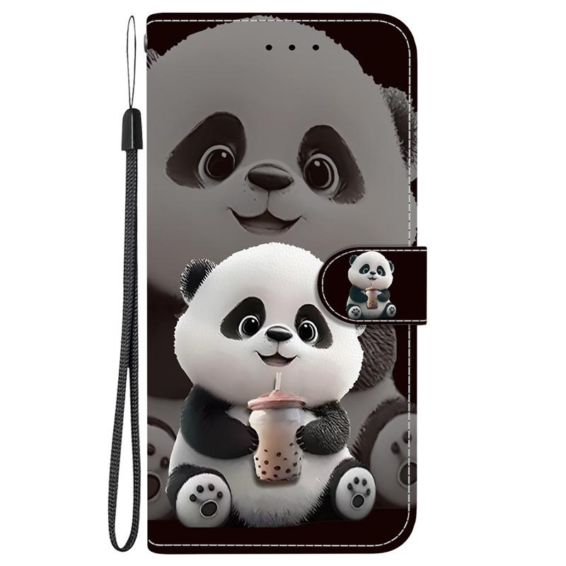Animal Case Lion Panda Leather Phone Cover For Huawei Honor 200 Smart Lite Pro 5G Wallet Flip Coque Card Magnetic Protect Cases
