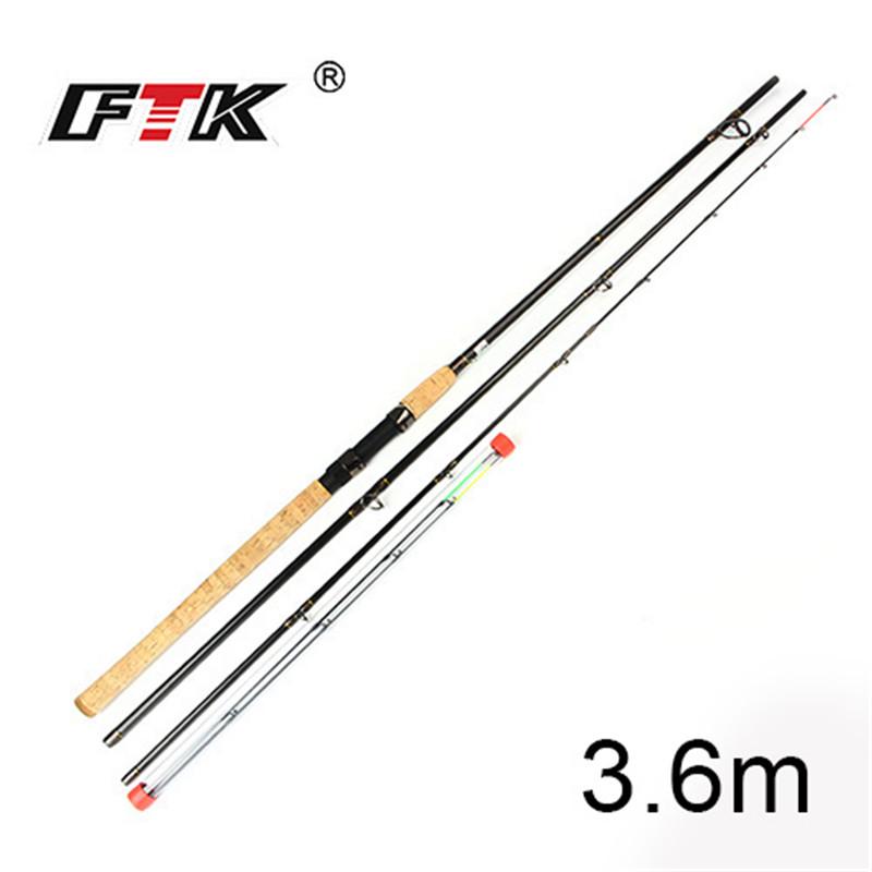 FTK Фидер из высокоуглеродистой приманки 3,3 м 3,6 м 3,9 млмх, вес 60-160 г, удочка с фидером, фидерная удочка