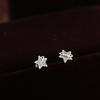 Diamond Five-pointed Star Earrings for Women  Korean Version  Small  Cute  Exquisite and Sweet Earrings  Fashionable and Versatile Earrings