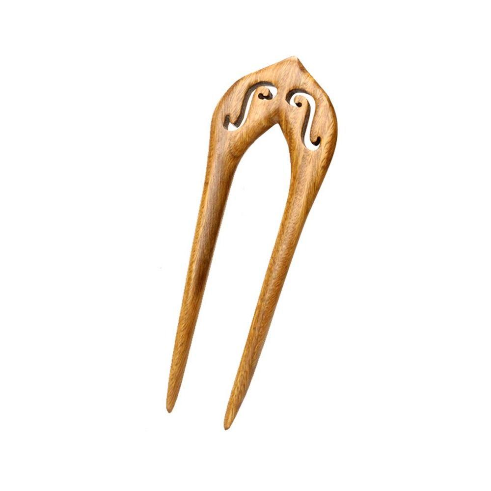 Hairstyle Design Tool Chinese Style Headwear Wooden Hairpin U Shape Hairpin Hanfu Hair Sticks