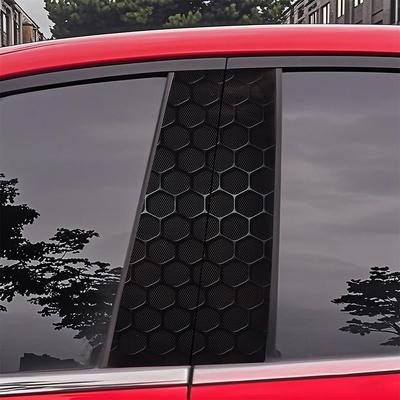 Прочные сотовые автомобильные наклейки DIY устойчивые к царапинам накладки на среднюю стойку самоклеящаяся водонепроницаемая наклейка для стайлинга и украшения автомобиля