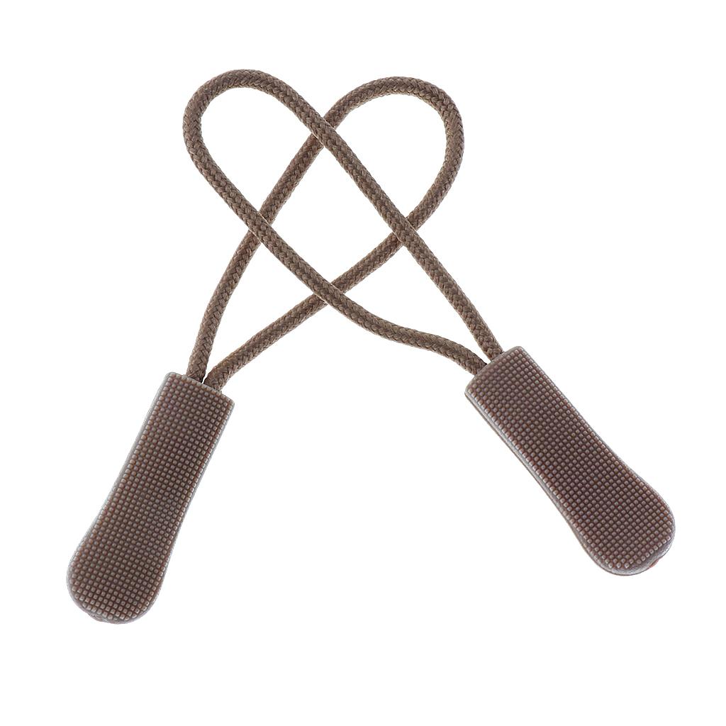 Шнурок-бегунок с текстурированной ручкой, эластичный, сменный комплект для сломанных молний на рюкзаках, багаже, палатках, одежде