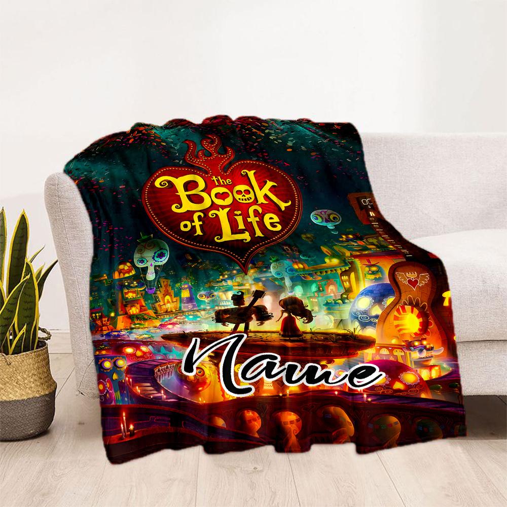 Magic Life Adventure Customize Your Name Blanket Throw Customizable Blanket Soft Warm Cozy Versatile for Office Chair Nap Home Decor Seaside