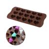 Non Stick Silicone Chocolate Mold Love Heart Shaped Jelly Ice Fondant Sugar Tool
