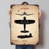 WW2 F4U Corsair Tinplate Sign Airplane Poster Bedroom Decoration Living Room Custom Metal Signs for Wall Art Decoration Retro