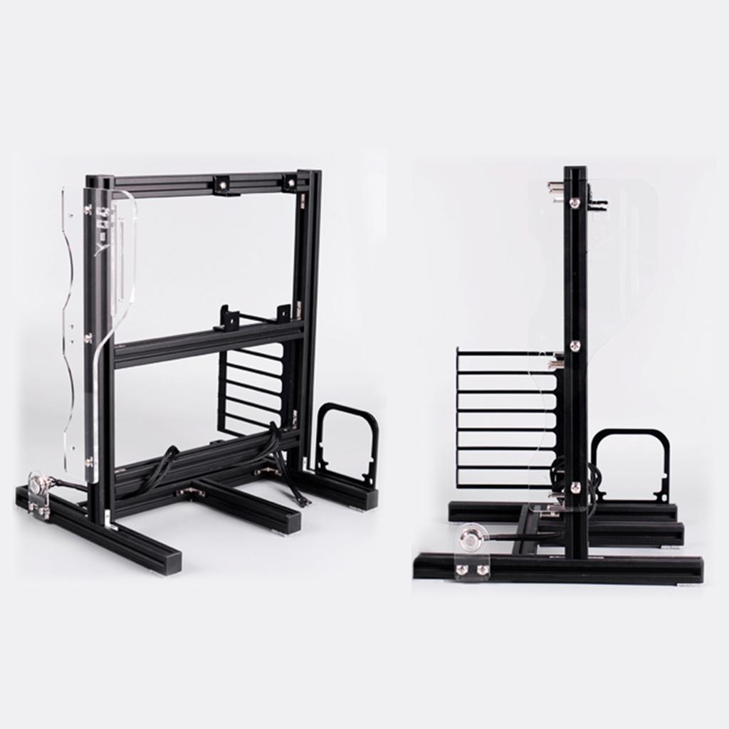 ATx M ATX  ITX Open Chassis Vertical Overclocking Test Platform Chassis Rack   Handle