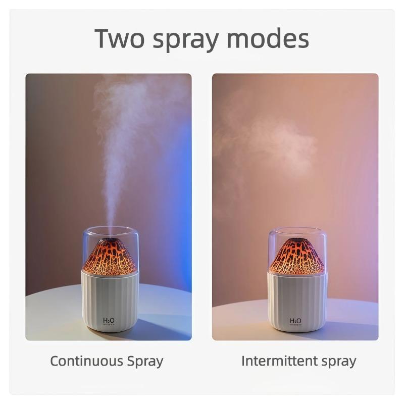 The Simulated Volcanic Color Lamp Humidifier USB Aromatherapy Diffuser is Suitable for use in Cars, Homes, Bedrooms as a Gift