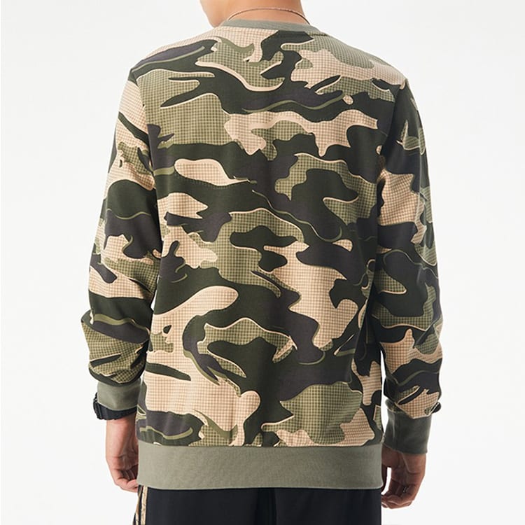 Adidas Sweatshirts Men's Camouflage Crew Neck Moderate Regular GM4472