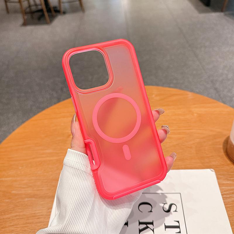 Модный Бронированный Магнитный Зарядный Защитный Чехол Для IPhone 17 Pro Max Air 16 15 14 Plus 13 12 Матовый Прозрачный Противоударный Чехол Для Телефона