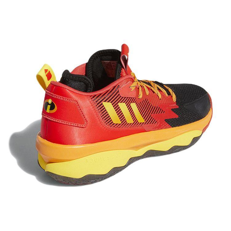 Pixar x adidas Dame 8 Mr. Мужские кроссовки Incredible Core-Black Team-Yellow Vivid-Red HR1562