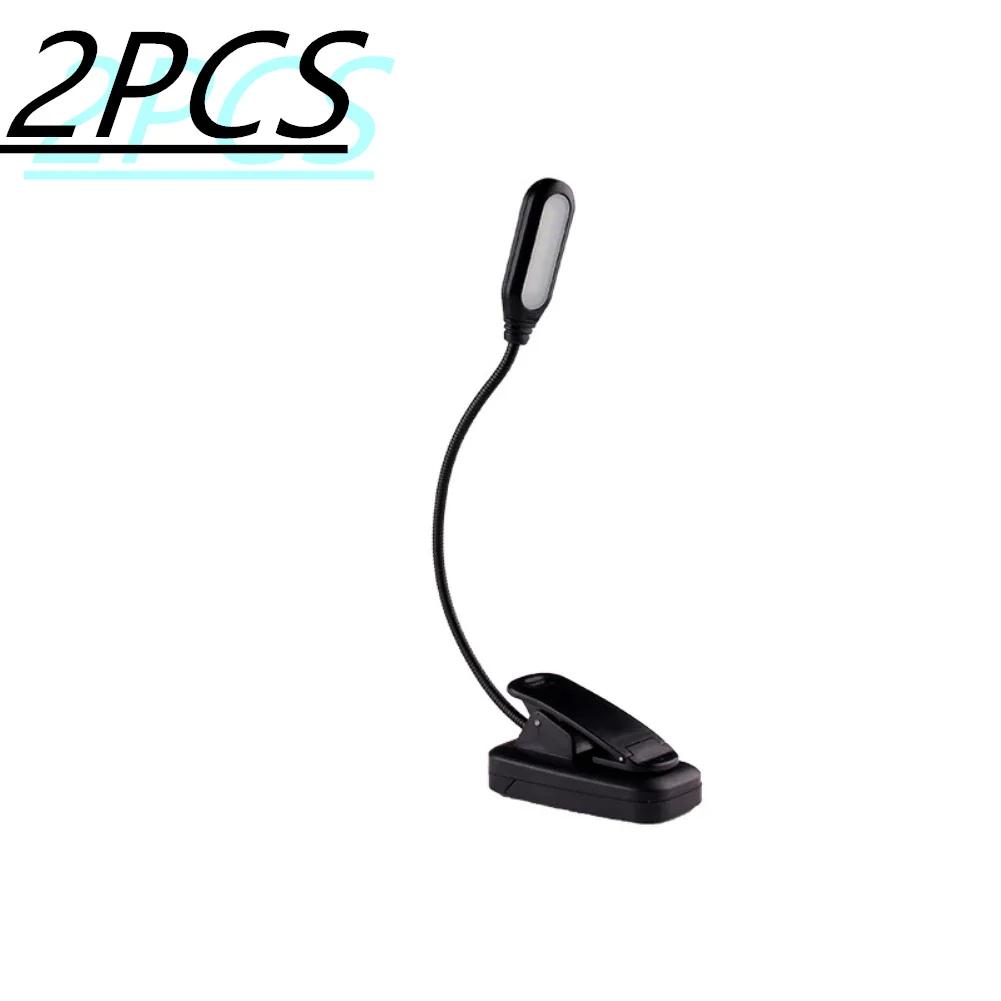 Мини-светодиодный ночник для книги, регулируемая настольная лампа с зажимом на батарейках, гибкая защита глаз, настольная лампа для чтения и учебы