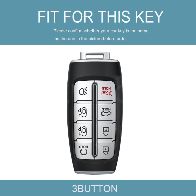 НОВЫЙ 8-кнопочный ТПУ чехол-накладка для ключа автомобиля для Hyundai Genesis G80 GV70 GV80 2019 2020 2021 2022 держатель ключа с пультом управления автоаксессуары