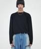 MINAV Block Round Knit T-Shirt [Black]