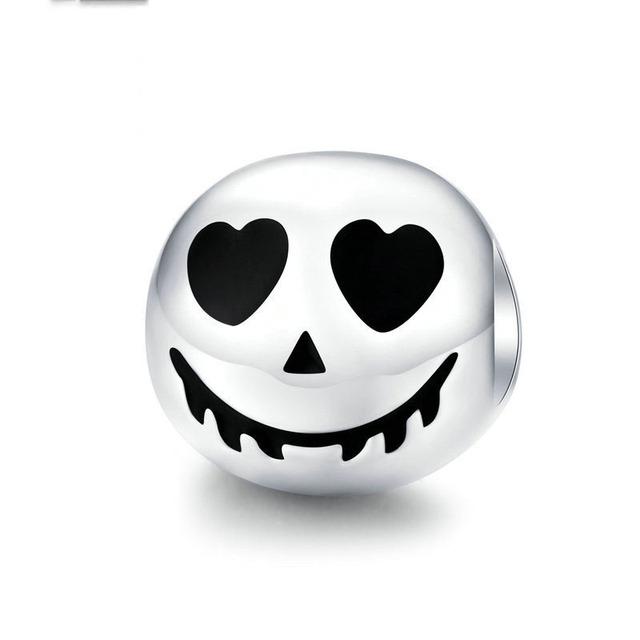 New Halloween Gift Skull Dog Demom European Diy Bead Fit Original Charms Silver 925 Bracelet For Girl Fashion Jewelry