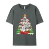 Christmas Pajama Maltese Tree Dog Xmas T Shirts Hip Hop Novelty Cotton Men Top Tshirts England Style