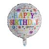 50pcs 18inch Round Foil Balloon Happy Birthday Inflatable Foil Helium Balloons Birthday Party Decoration Kids Toys Air Globos