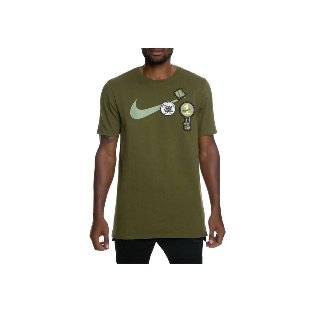 Nike Comfortable Loose Versatile Short Sleeve T-Shirt Men Tops Army-Green 923382-331