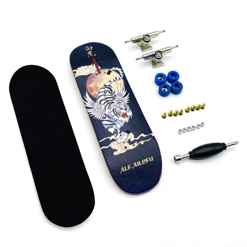 Maple Double Kick Finger Skateboard Toy for Teens & Children