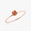 14K Tiny Rose Flower Miss Ring Gold Thread Ring