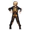 Boy’s Halloween Skeleton Jumpsuit with Mask Funny Cosplay Halloween Party Outfit