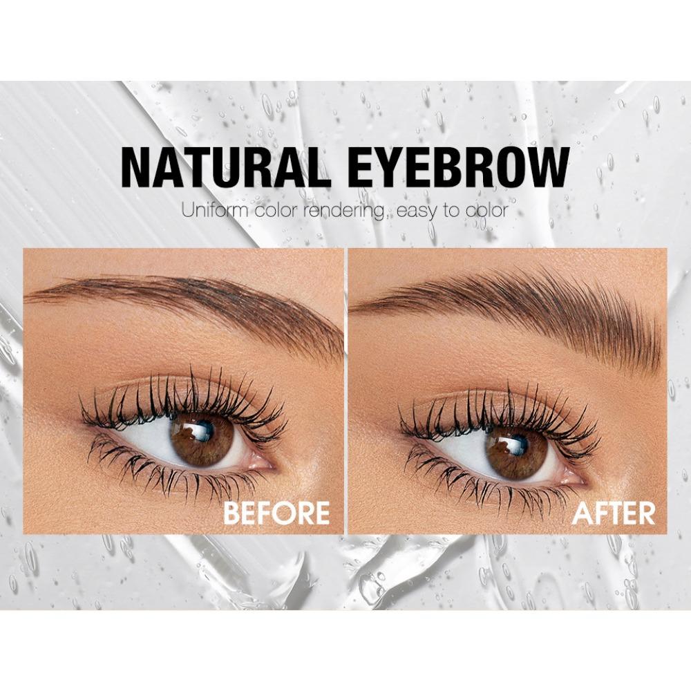Langmanni Гель для глаз + 4-цветный крем для бровей, комбинированный водонепроницаемый стерео натуральный комбинированный набор