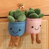 Подвеска в виде суккулентов, мягкая игрушка для детей, мягкая имитация, плюшевая игрушка в горшке, кукла, декор для горшка, украшение для стола, окна