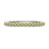 Peridot Eternity Band Ring – Sterling Silver