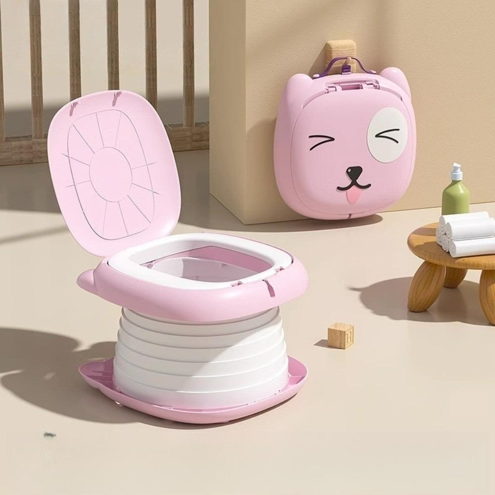 Easy Clean Children's Foldable Potty Hygienic Portable Toilet  Camping