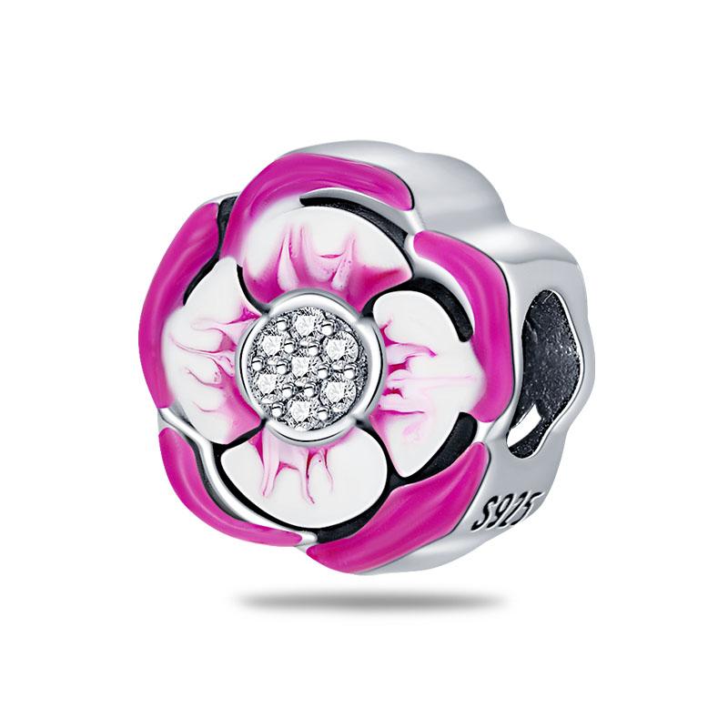 Модные Шармы-Подвески Весенней Серии 100% Медь Цветок Птицы Бабочка Подвеска Подходят для Оригинального Браслета Qikaola Ювелирные Изделия