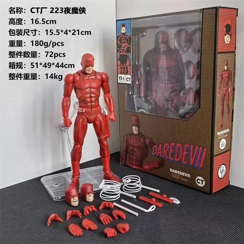 В наличии Ct Playthings Сорвиголова Черно-Красная Фигурка SHF Mafex 223 Комиксная Версия Аниме Экшн-Фигурка Фигурка Статуя Модель Подарки Детские Игрушки