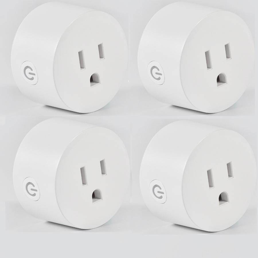 Умная розетка — Не требует хаба-Совместима с Alexa и Google Home (4 шт.)