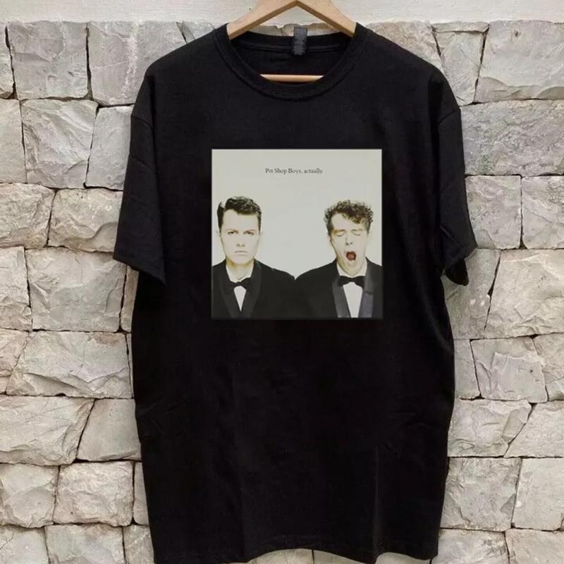 Unisex Pet Shop Boys Actually Classic Album 80 T Shirt Full Size S 5XL