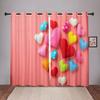 Мультяшное сердце розовые детские затемняющие шторы для спальни гостиной ванной кухни двери холла дома крючки высокие затенения новые