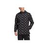 adidas SS22 Однотонная мужская куртка с капюшоном и логотипом, полный принт, длинный рукав, верхняя одежда, черный цвет HB6013