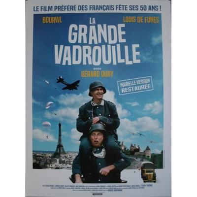 LA GRANDE VADROUILLE Affiche Cinéma Originale Roulée Petit формат 53x40см Bourvil