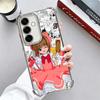 Чехол для телефона с покрытием в стиле аниме CardCaptor Sakura для Samsung A17 A07 A37 A57 A16 A56 A15 A55 A14 A54 A13 A53 A26 A36 A25 A35 A24 A34 A