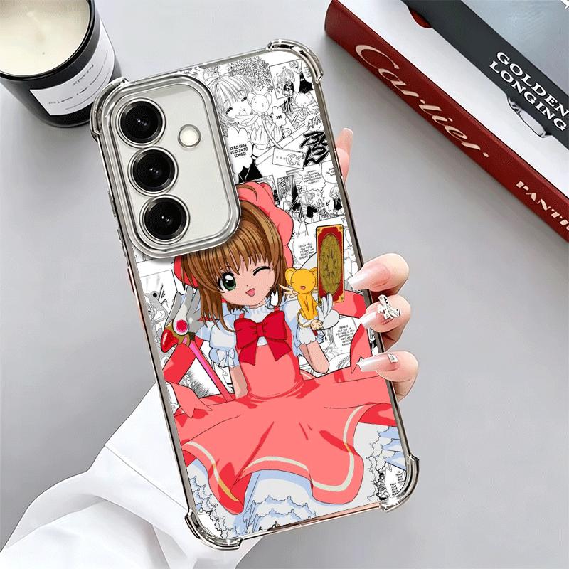 Чехол для телефона с покрытием в стиле аниме CardCaptor Sakura для Samsung A17 A07 A37 A57 A16 A56 A15 A55 A14 A54 A13 A53 A26 A36 A25 A35 A24 A34 A