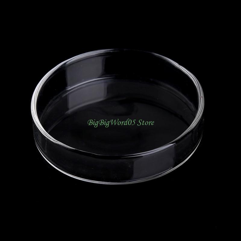 24TE Shrimp Feeder Acrylic Dish Aquarium Fish for Tank Bottom Feeding Tray Reptiles Round Clear Bowl 2.4" Diameter