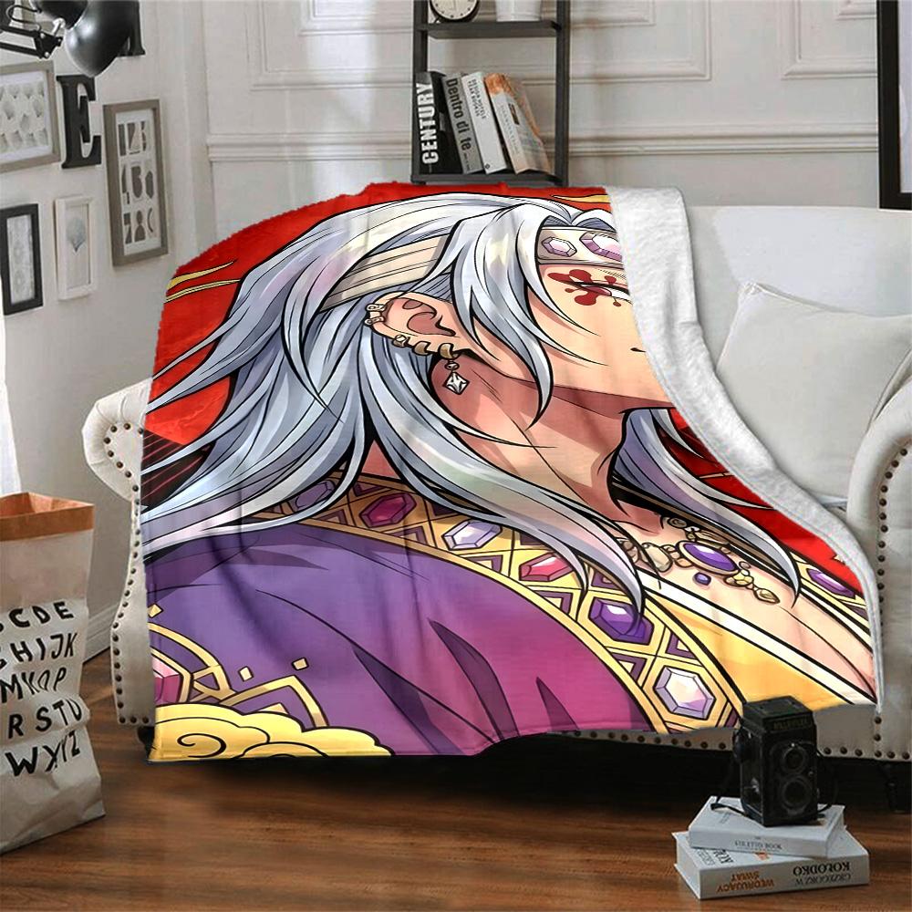 1pc Uzui Tengen Blanket, Gift, for Men and Women, Soft Blanket, Good for Sofa Bed Couch Travel, Lightweight Flannel Blanket