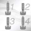 2 Pcs Hand Retractable Spring Plunger Stainless Steel Lock Out M6 Type Quick Release Pins For Rolling Toolbox Packout - Pengj