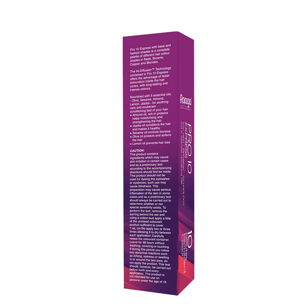 Raaga Professional Pro 10 Light Brown Hair Color 90g Pack Of 1 Quick Permanent Hair Dye