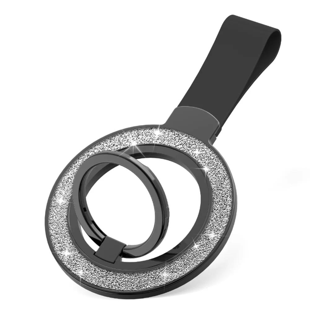 Универсальный двусторонний магнитный держатель для Magsafe, подставка для мобильного телефона в автомобиль, держатель-кольцо для пальца, кронштейн с ремешком на руку для iPhone